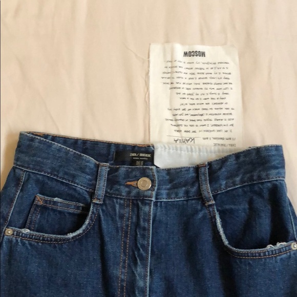 Dark blue Limited addition vintage Zara jean skirt - Picture 3 of 4